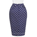Grace Karin Occident Sexy Women Short Hips Wrapped Retro Cotton Polka Dots Vintage Skirt CL008928-2